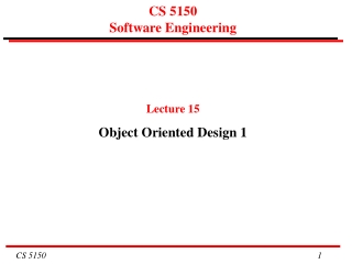 CS 5150  Software Engineering