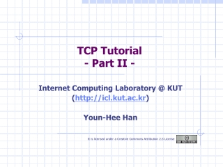 TCP Tutorial - Part II -