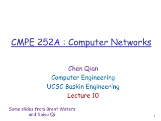 CMPE  252A  : Computer Networks