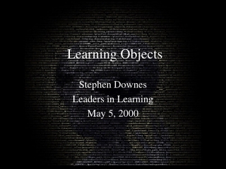 Learning Objects