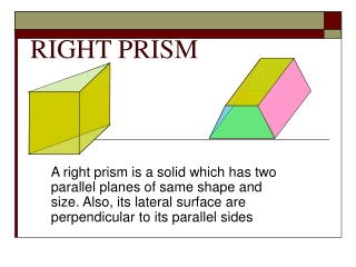 RIGHT PRISM