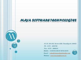 MAYA SOFTWARE TECHNOLOGIES