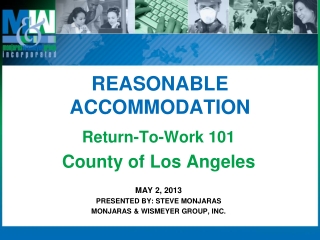 REASONABLE ACCOMMODATION