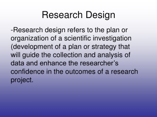 Research Design