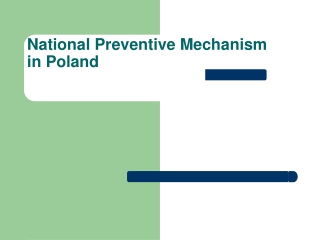 National Preventive Mechanism in Poland