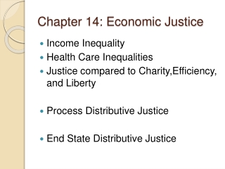 Chapter 14: Economic Justice