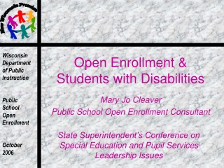 Open Enrollment &amp; Students with Disabilities