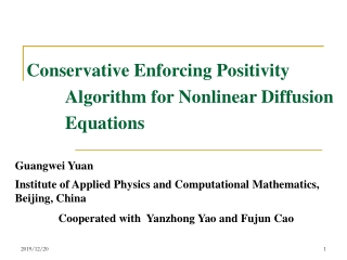 Conservative Enforcing Positivity Algorithm for Nonlinear Diffusion Equations