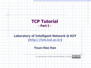 TCP Tutorial - Part I -