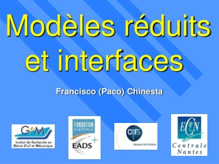 Modèles réduits et interfaces 