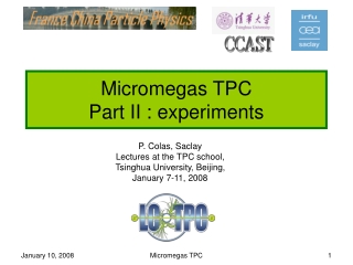 Micromegas TPC Part II : experiments