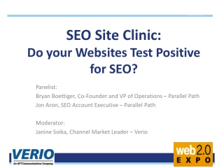 SEO Site Clinic:  Do your Websites Test Positive for SEO?