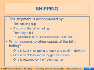 SHIPPING