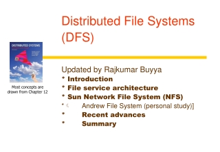 Distributed File Systems (DFS)