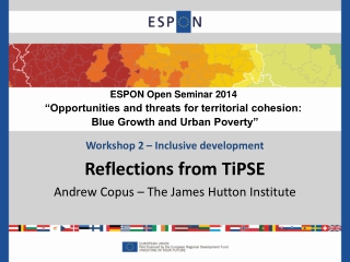Workshop 2 – Inclusive development Reflections from  TiPSE