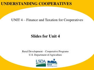 UNDERSTANDING COOPERATIVES