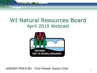 WI Natural Resources Board April 2019 Webcast