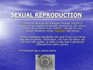 SEXUAL REPRODUCTION