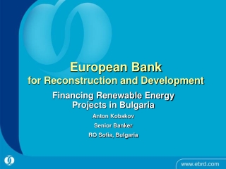 European Bank for Reconstruction and Development