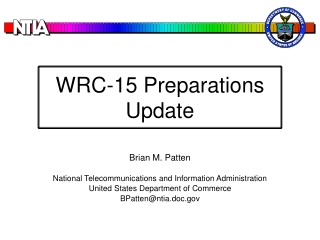 WRC-15 Preparations Update