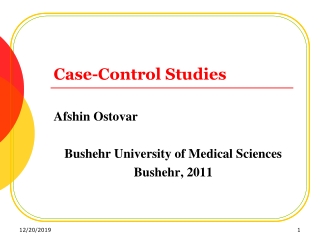 Case-Control Studies