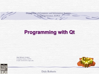 Programming with Qt