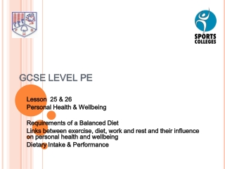 GCSE LEVEL PE