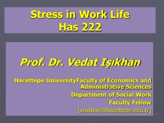 Stress  in  Work  Life Has 222