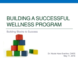 Building a successful Wellness Program