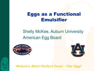 Eggs as a Functional Emulsifier