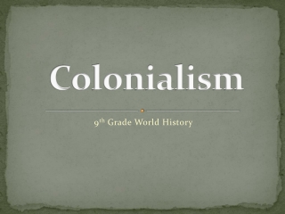 Colonialism