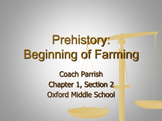 Prehistory: Beginning of Farming