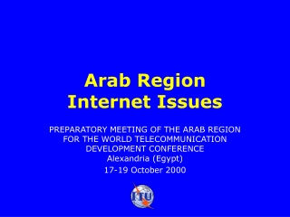 Arab Region  Internet Issues