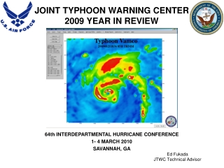 JOINT TYPHOON WARNING CENTER  2009 YEAR IN REVIEW