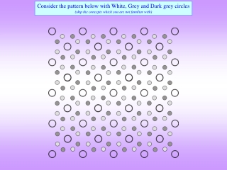 Consider the pattern below with White, Grey and Dark grey circles