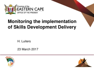 Monitoring the implementation of Skills Development Delivery