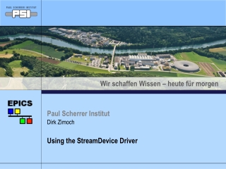 Using the StreamDevice Driver