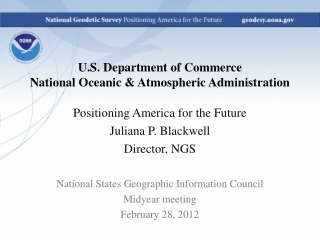 U.S. Department of Commerce  National Oceanic &amp; Atmospheric Administration