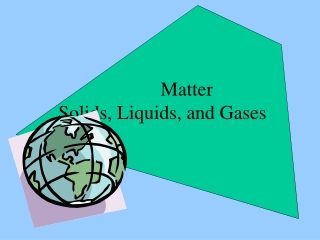 Matter  Solids, Liquids, and Gases