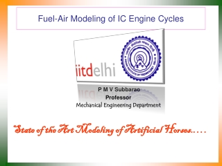 Fuel-Air Modeling of IC Engine Cycles
