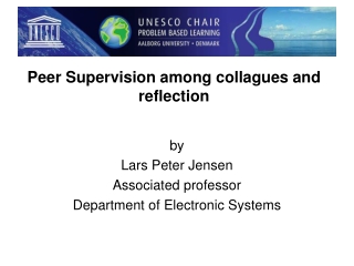 Peer Supervision among collagues and reflection