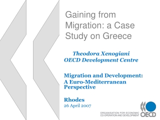 Gaining from Migration: a Case Study on Greece