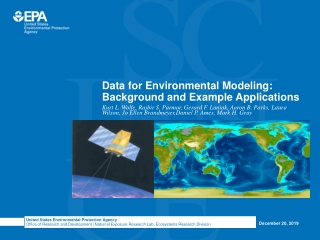 Data for Environmental Modeling: Background and Example Applications