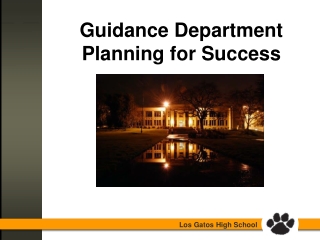 Guidance Department Planning for Success