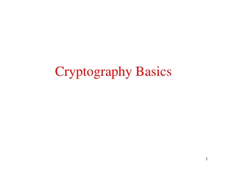 Cryptography Basics