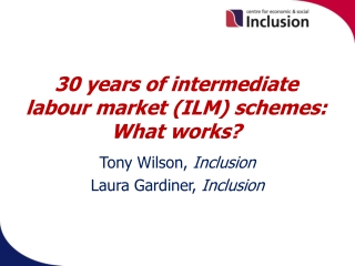 30 years of intermediate labour market (ILM) schemes: What works?