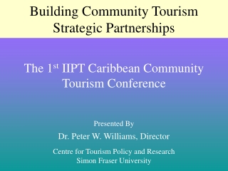 Building Community Tourism Strategic Partnerships
