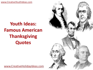 Youth Ideas: Famous American Thanksgiving Quotes