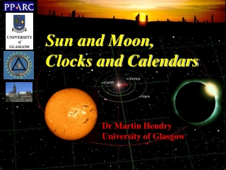 Sun and Moon, Clocks and Calendars