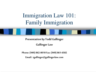 Immigration Law 101: Family Immigration